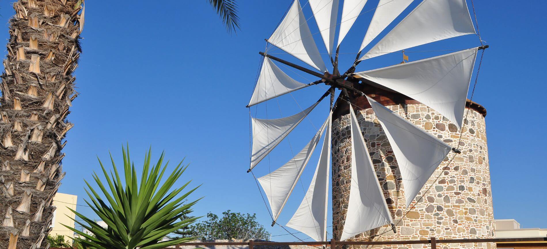 Traditional Windmill in Antimachia